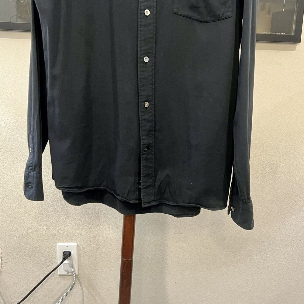 Buck Mason - LS Drape Twill Shirt - Black - Picture 5 of 6